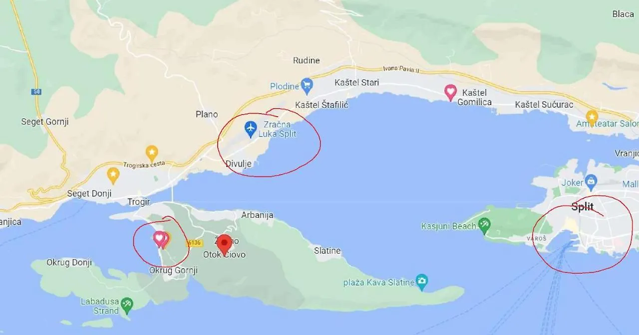 Villa Mala Vala #1 - Seeview - 80 Qm - 2 Sz - 4 Pers Trogir Apartment
